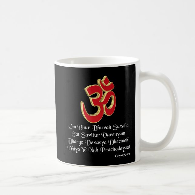 Gayatri Mantra Kaffeetasse (Rechts)