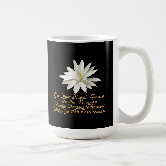 Gayatri Mantra Kaffeetasse (Rechts)