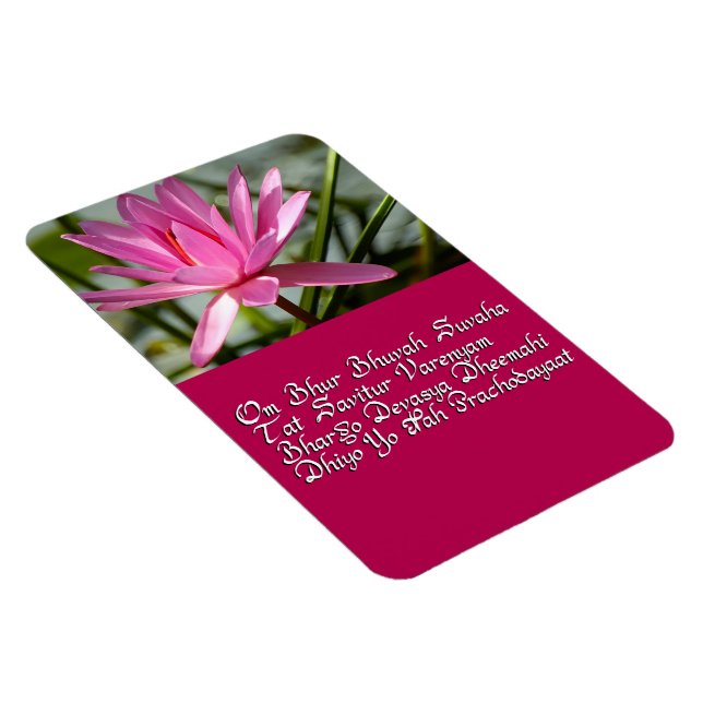 Gayatri Mantra Magnet (Rechte Seite)