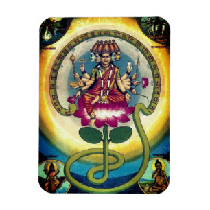 Gayatri Mantra (Personifizierung als Göttin) Magnet