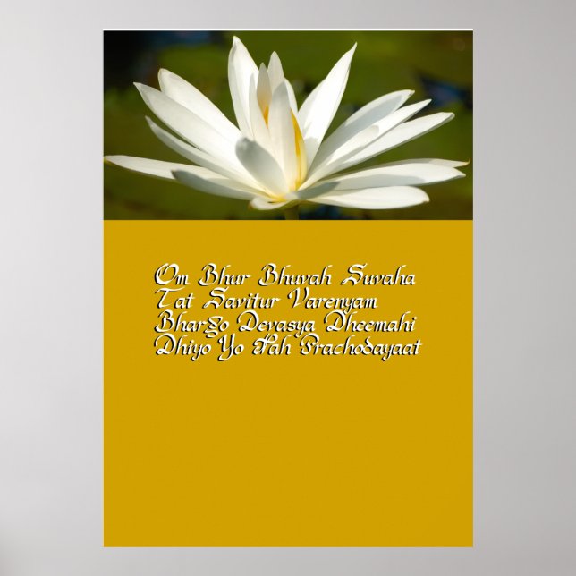 Gayatri Mantra Poster (Vorne)