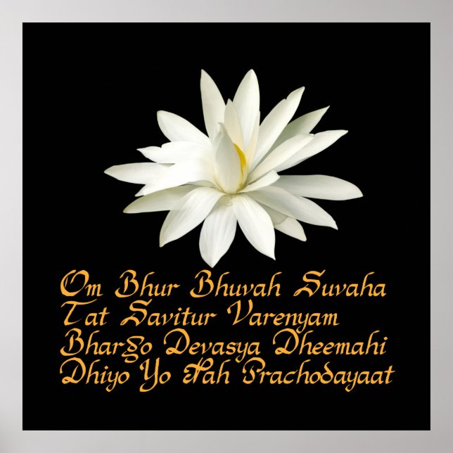 Gayatri Mantra Poster (Vorne)