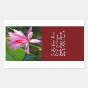 Gayatri Mantra Rechteckiger Aufkleber