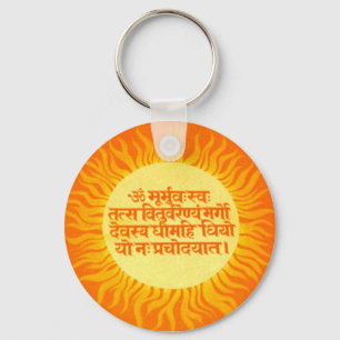 Gayatri Mantra Schlüsselanhänger