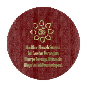 Gayatri Mantra Schneidebrett