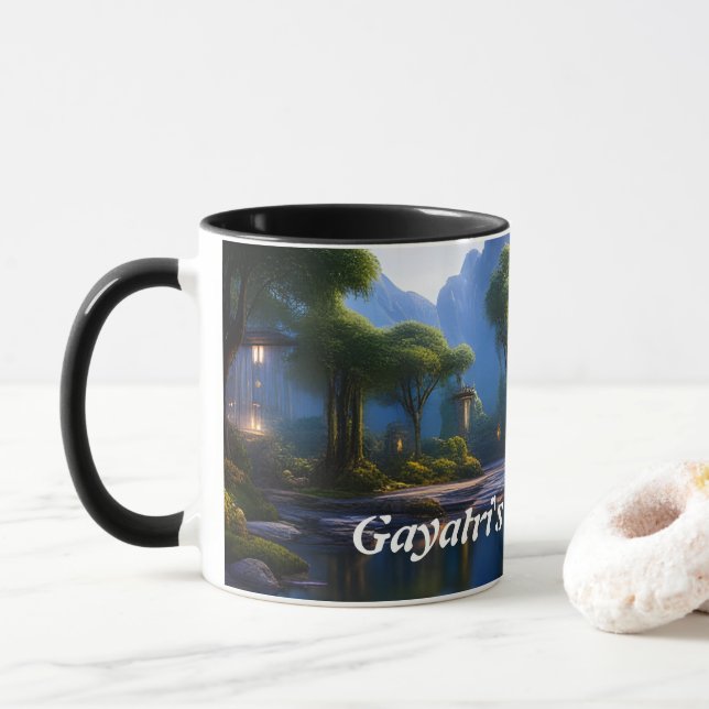 Gayatris Morgentea Tasse (Mit Donut)