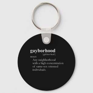 GAYBORHOOD (Definition) Schlüsselanhänger