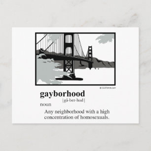 GAYBORHOOD POSTKARTE