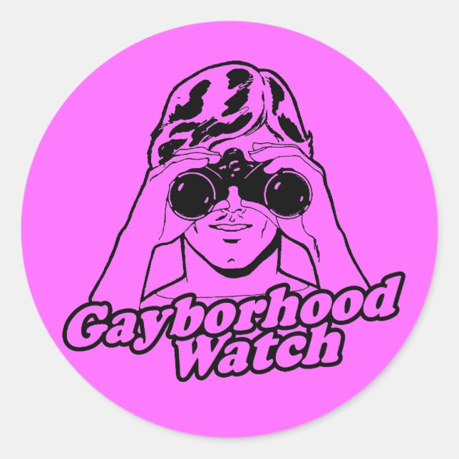 Gayborhood Watch Sticker (Vorderseite)