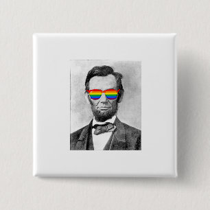 Gaybraham Lincoln Button