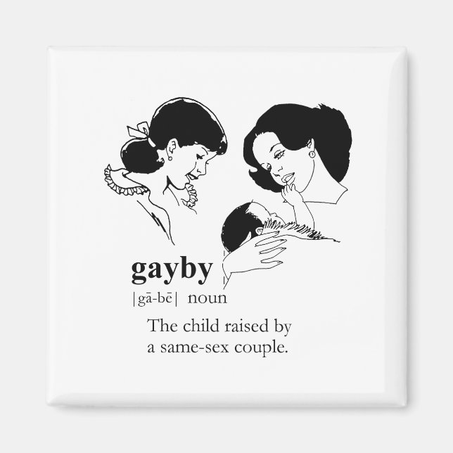 GAYBY (Lesbisch) Magnet (Vorne)