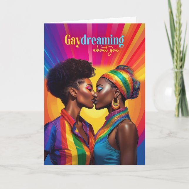 Gaydreaming Afrikanisch-Amerikanisch-Lesbische Rai Karte (Vorderseite)
