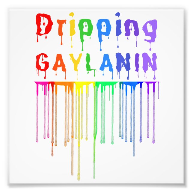 Gaylanin Gay Melanin Tropfsteinhöhle Gay Pride Mon Fotodruck (Vorne)