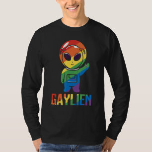 Gaylien Gay Alien Pride Astronaut Lgbt Rainbow T-Shirt