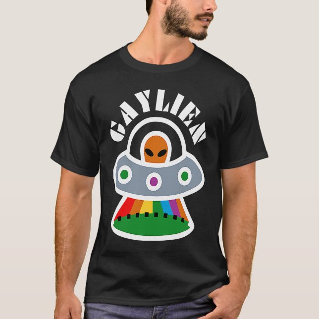 Gaylien Gay Bear  Pride For Men Women Cute Lgbtq   T-Shirt (Vorderseite)