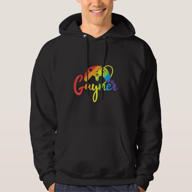 Gaymer Gamer Gay Pride Lgbt Matching Video Game Ga Hoodie (Vorderseite)