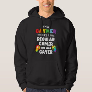 Gaymer Gay Gamer Lgbt Pride Rainbow Controller Ga Hoodie