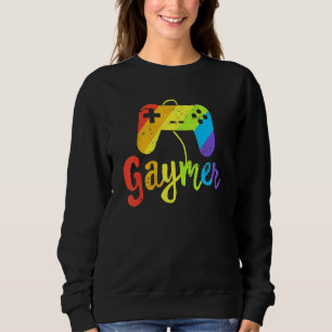 Gaymer Gay Gamer Lgbt Pride Rainbow Parade März L Sweatshirt