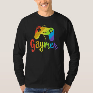 Gaymer Gay Gamer Lgbt Pride Rainbow Parade März L T-Shirt