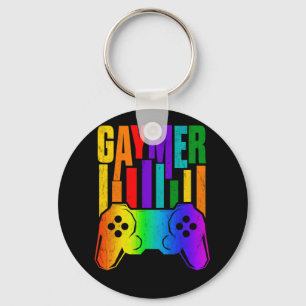 Gaymer Gay Pride Rainbow Gamer Gaming LGBTQ Schlüsselanhänger