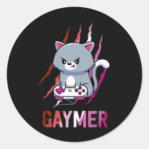 Gaymer Geek Pride Lgbt Video Game Lovers Geschenk Runder Aufkleber
