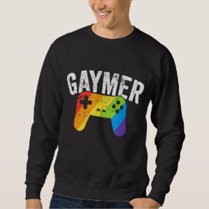Gaymer Lgbt Gamer Pride Rainbow Parade März Nerd Sweatshirt