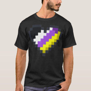 Gaymer LGBT Retro Pride Gender Nichtbinär Gamer He T-Shirt