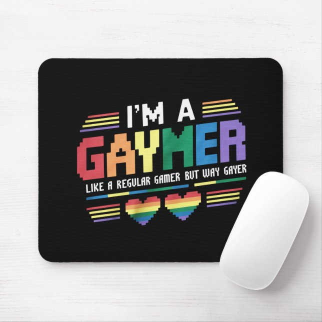 Gaymer mag einen normalen Gamer, aber wie Gayer Ga Mousepad (Mit Mouse)