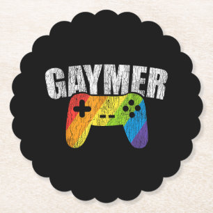 Gaymer Rainbow Flag Gaming Lesbian Gay Bisexual LG Untersetzer