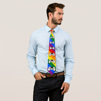 Gaymer Rainbow LGBT Pride Neck Tie Krawatte