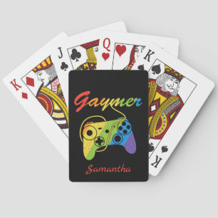 Gaymer   Rainbow Video Game Controller   Gaming Spielkarten