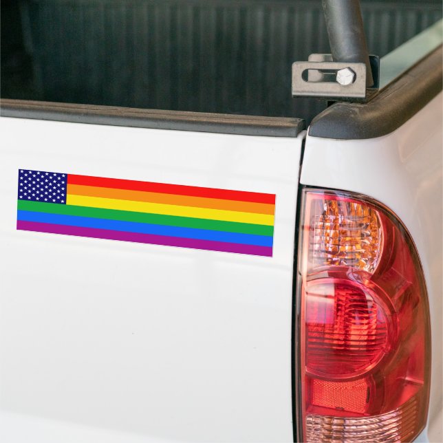 Gaymerican Pride Autoaufkleber (Auf Lkw)