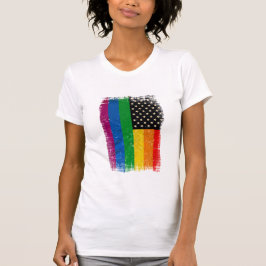 Gaymerican Pride Flag Vintag T-Shirt