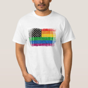 Gaymerican Stolz-Flagge T-Shirt