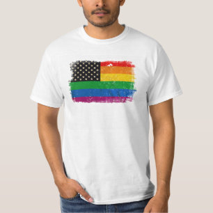 Gaymerican Stolz-Flagge T-Shirt
