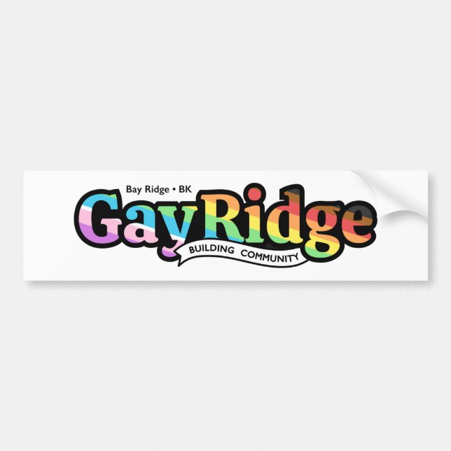 GayRidge Autoaufkleber (Vorne)