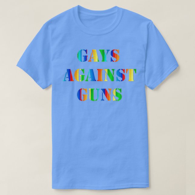 Gays against Guns Rainbow Protest März Resist T-Shirt (Design vorne)