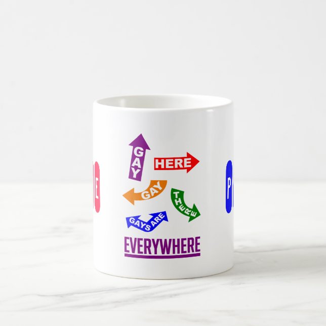 Gays Everywhere Tasse (Mittel)