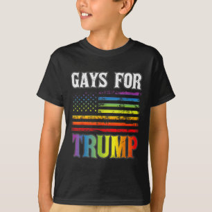 Gays for Trump Lgbt Pride Gay Rainbow Flag Abstimm T-Shirt
