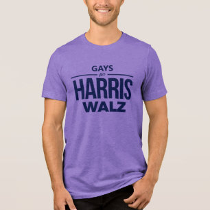 Gays für Harris Walz Tri-Blend Shirt