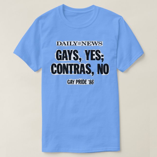 Gays yes contras no T-Shirt (Design vorne)