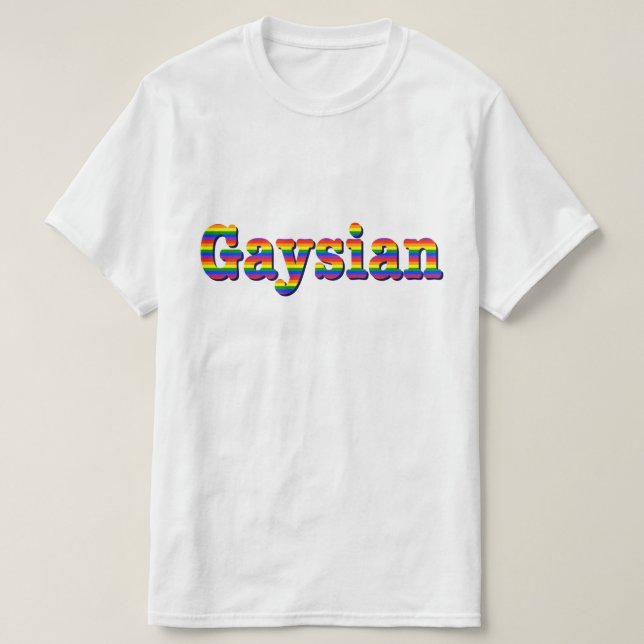 Gaysian Graphic T-Shirt (Design vorne)