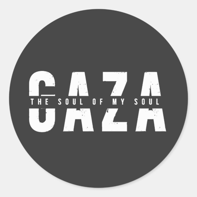 GAZA Das Soul meines Souls Runder Aufkleber (Vorderseite)