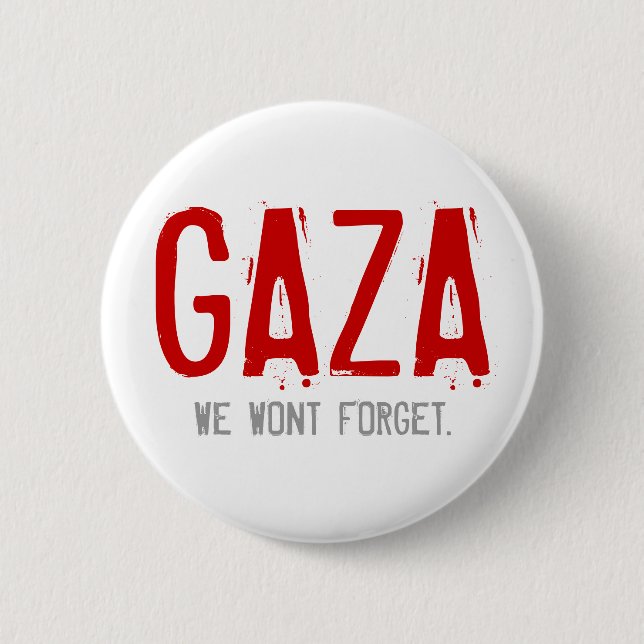 GAZA, KRIEG VON 2008-2009 BUTTON (Vorderseite)