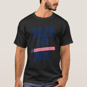 Gaza USA Gaza wieder groß Amerikanische Flagge 202 T-Shirt