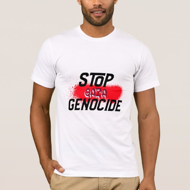 Gaza-Völkermord beenden T-Shirt (Vorderseite)
