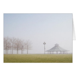 Gazebo an einem unglücklichen Wintertag