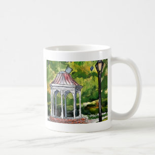 Gazebo-Aquarellmalerei-Gartennatur Tasse