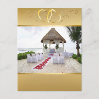 Gazebo auf der Hochzeit am Strand5 Einladung