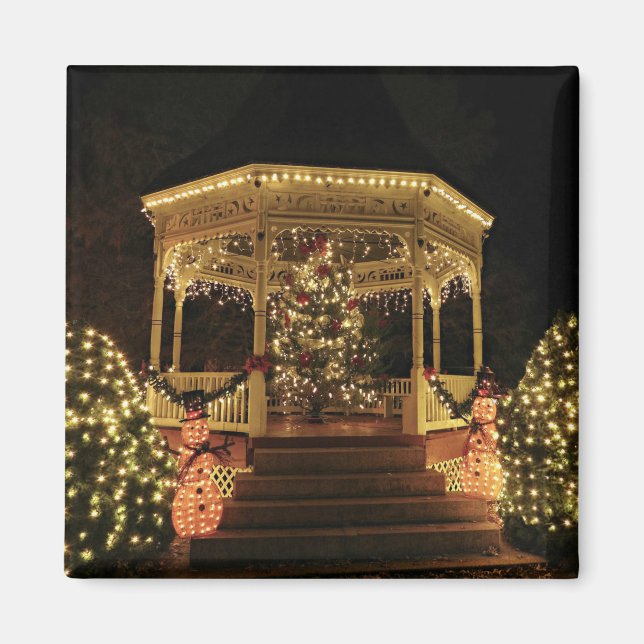 Gazebo Dressed für Weihnachten Magnet (Vorne)